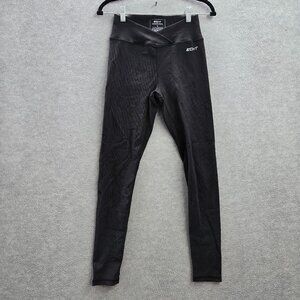 EGHT Women Activewear Pants L Black Nylon Spandex Yoga Legging 26"